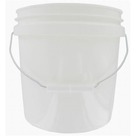 Encore Plastics Encore Plastics 2 Gallon White Plastic Pail With Handle  20256-201213 98262202560